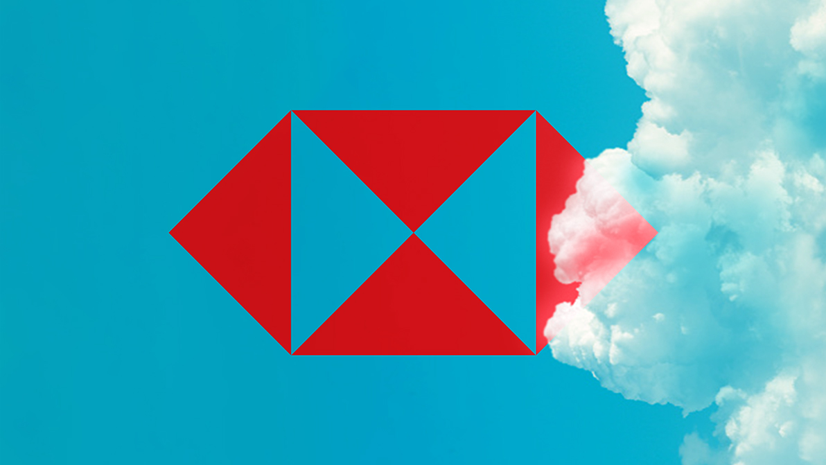 汇丰 Iconic Hexagon:六边形与云朵交融的创意应用